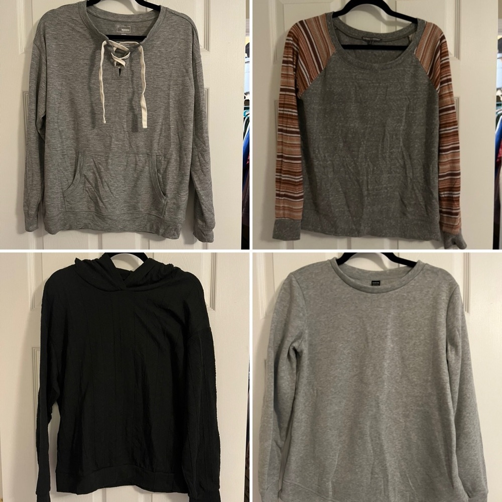 Cozy sweatshirt/sweater bundle, size S